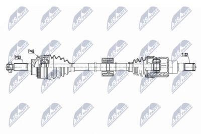 Приводной вал NTY NPW-SU-077