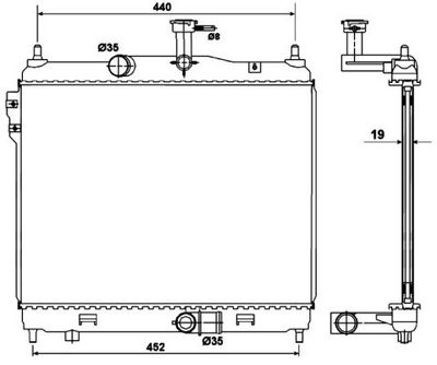 Radiators, Motora dzesēšanas sistēma NRF 53169