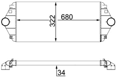 Интеркулер MAHLE CI 17 000S