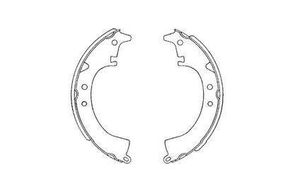 Bremžu loku komplekts KAVO PARTS KBS-9921