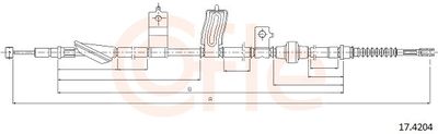 Тросик, cтояночный тормоз COFLE 92.17.4204