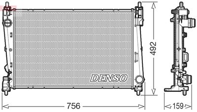 Radiators, Motora dzesēšanas sistēma DENSO DRM09178