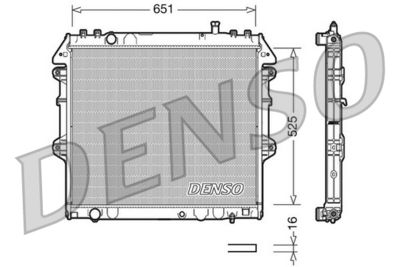 Radiators, Motora dzesēšanas sistēma DENSO DRM50038