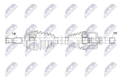 Приводной вал NTY NPW-PE-129