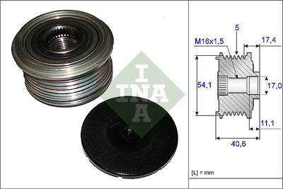 Ģeneratora brīvgaitas mehānisms Schaeffler INA 535 0089 10