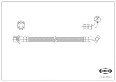 Bremžu šļūtene CORTECO 49392993