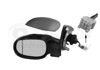 Ārējais atpakaļskata spogulis VAN WEZEL 4028807