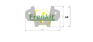 Pretčīkstēšanas plēve, Bremžu uzlikas FRENKIT 940192