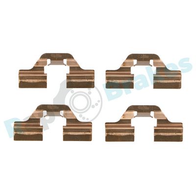 Комплектующие, колодки дискового тормоза RAP BRAKES R-U0004