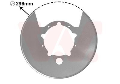 Dubļu sargs, Bremžu disks VAN WEZEL 2815375