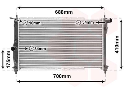 Radiators, Motora dzesēšanas sistēma VAN WEZEL 81002014