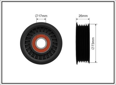 Spriegotājrullītis, Ķīļrievu siksna CAFFARO 486-00