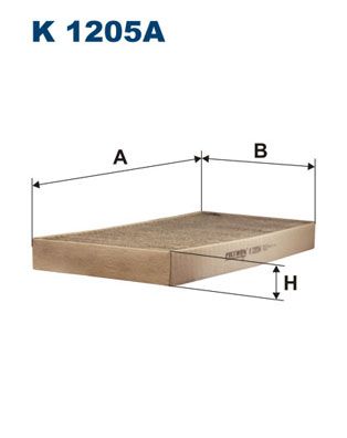 Filtrs, Salona telpas gaiss FILTRON K 1205A