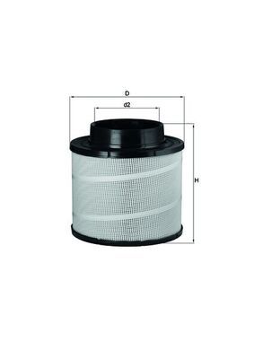 Gaisa filtrs MAHLE LX 741