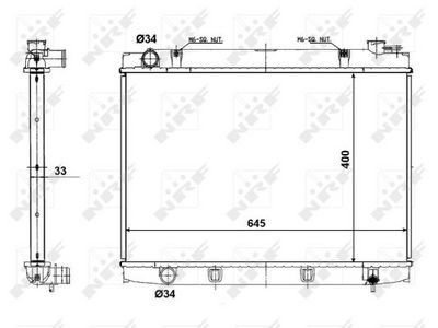 Radiators, Motora dzesēšanas sistēma NRF 56118
