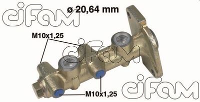 Galvenais bremžu cilindrs CIFAM 202-090