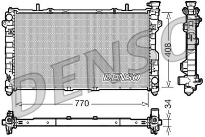 Radiators, Motora dzesēšanas sistēma DENSO DRM06012