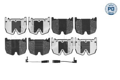 Bremžu uzliku kompl., Disku bremzes MEYLE 025 235 4117/PD