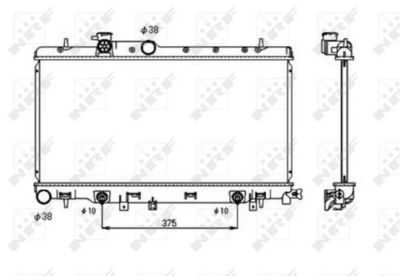 Radiators, Motora dzesēšanas sistēma NRF 53698