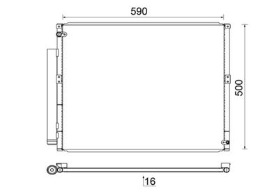Конденсатор, кондиционер MAHLE AC 836 000S