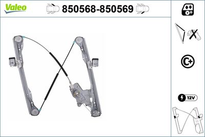 Стеклоподъемник VALEO 850568