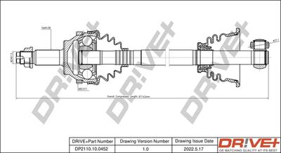 Приводной вал Dr!ve+ DP2110.10.0452