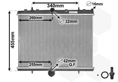 Radiators, Motora dzesēšanas sistēma VAN WEZEL 40002314