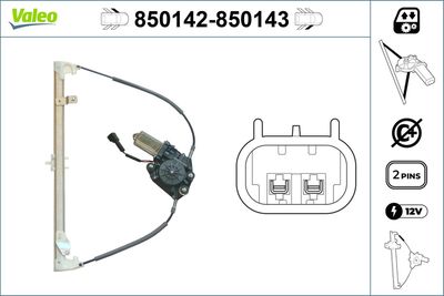 Стеклоподъемник VALEO 850142