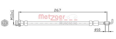 Тормозной шланг METZGER 4112230