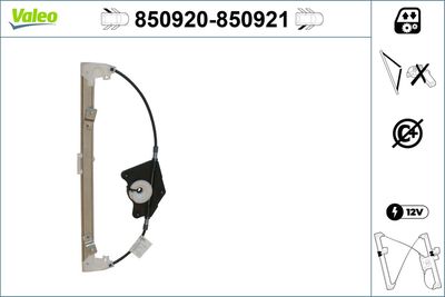 Stikla pacelšanas mehānisms VALEO 850920
