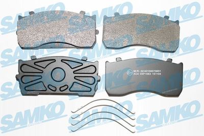 Bremžu uzliku kompl., Disku bremzes SAMKO 5SP1683
