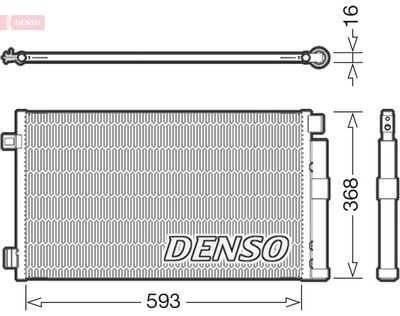 Конденсатор, кондиционер DENSO DCN09147