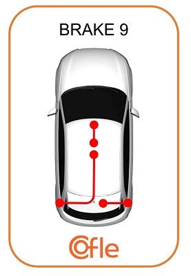 Тросик, cтояночный тормоз COFLE 17.1486