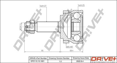 Šarnīru komplekts, Piedziņas vārpsta Dr!ve+ DP2110.10.1601