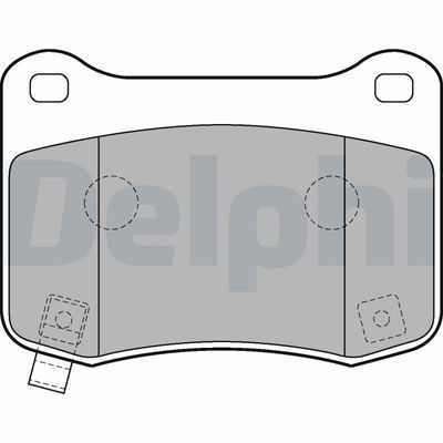 Bremžu uzliku kompl., Disku bremzes DELPHI LP2212