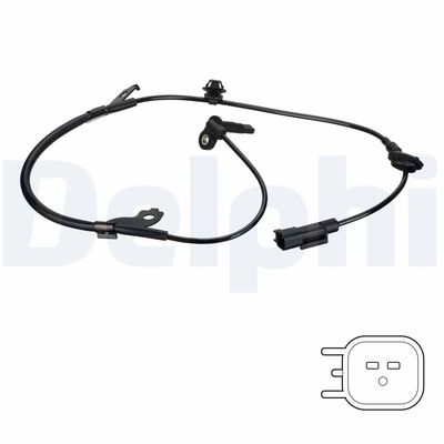 Датчик, частота вращения колеса DELPHI SS20437