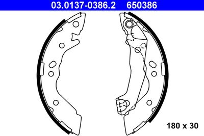 Bremžu loku komplekts ATE 03.0137-0386.2