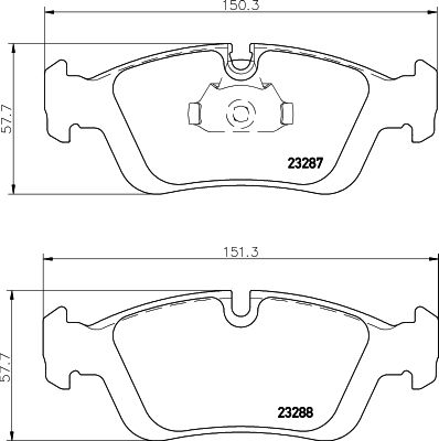 Комплект тормозных колодок, дисковый тормоз HELLA PAGID 8DB 355 008-741