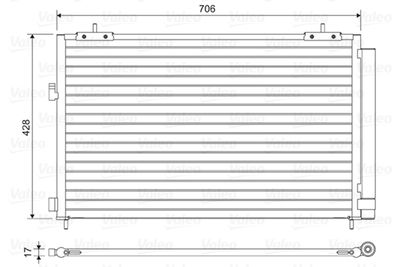 Конденсатор, кондиционер VALEO 814046