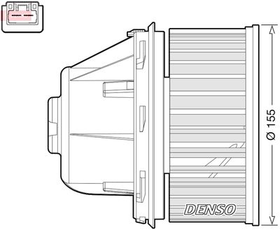 Вентилятор салона DENSO DEA10053