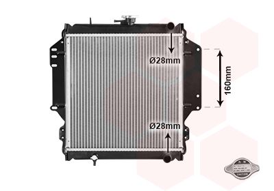 Radiators, Motora dzesēšanas sistēma VAN WEZEL 52002003