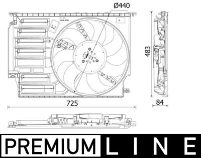 Ventilators, Motora dzesēšanas sistēma MAHLE CFF 547 000P