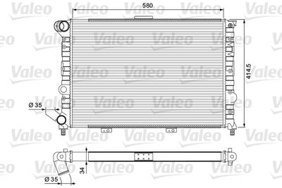 Radiators, Motora dzesēšanas sistēma VALEO 232012