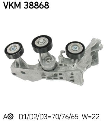 Siksnas spriegotājs, Ķīļsiksna SKF VKM 38868