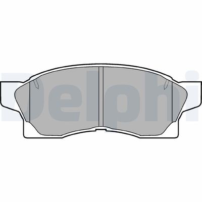 Комплект тормозных колодок, дисковый тормоз DELPHI LP867