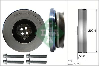Комплект ременных шкивов, коленчатый вал Schaeffler INA 544060320