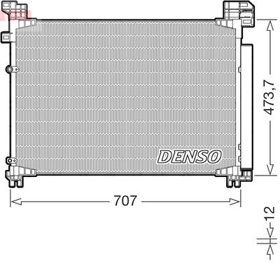 Конденсатор, кондиционер DENSO DCN51020