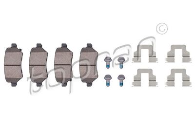 Комплект тормозных колодок, дисковый тормоз TOPRAN 206 839