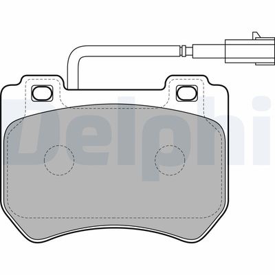 Bremžu uzliku kompl., Disku bremzes DELPHI LP2200