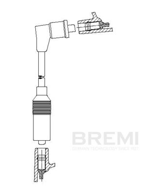 Augstsprieguma vads BREMI 1A19/50